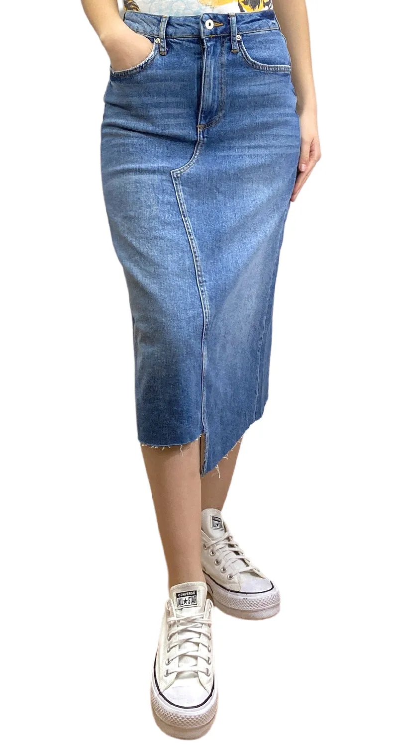 ANTHROPOLOGIE Falda Midi Denim