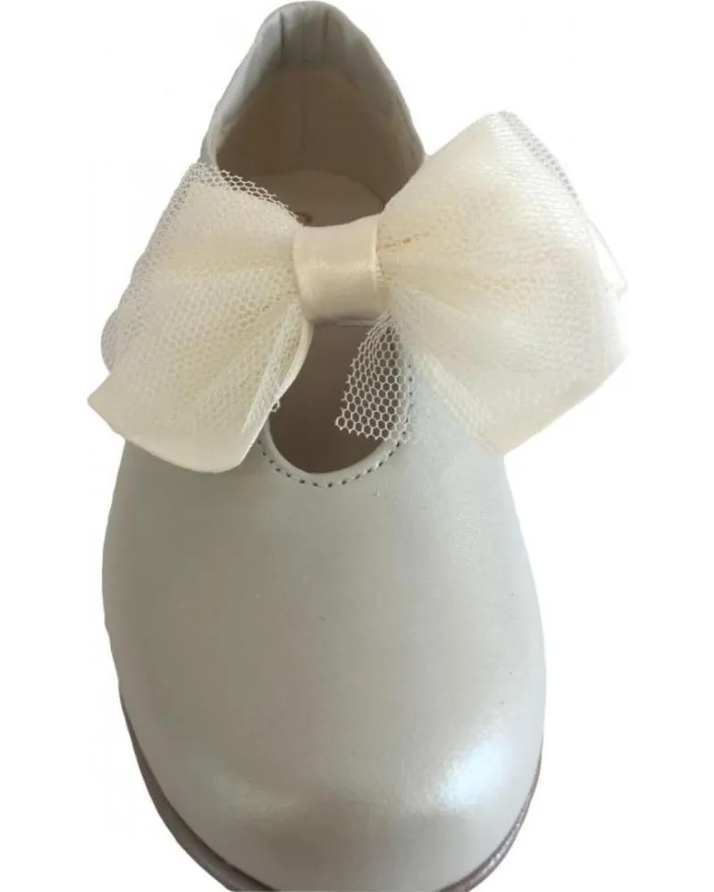 Bailarinas de Niña  V-166-1 COMUNION BEIGE