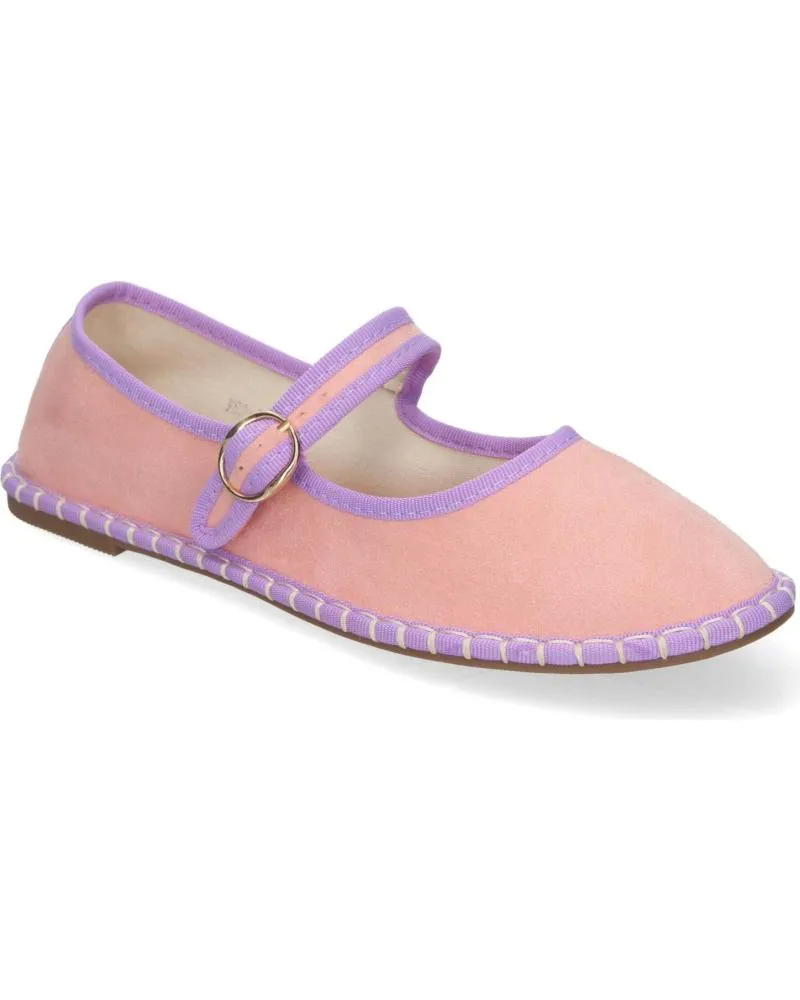 Bailarinas PUNTOSALAO  de Mujer ALPARGATA VENECIANA ESTILO MERCEDITAS PARA MUJER COLOR ROSA  VARIOS COLORES
