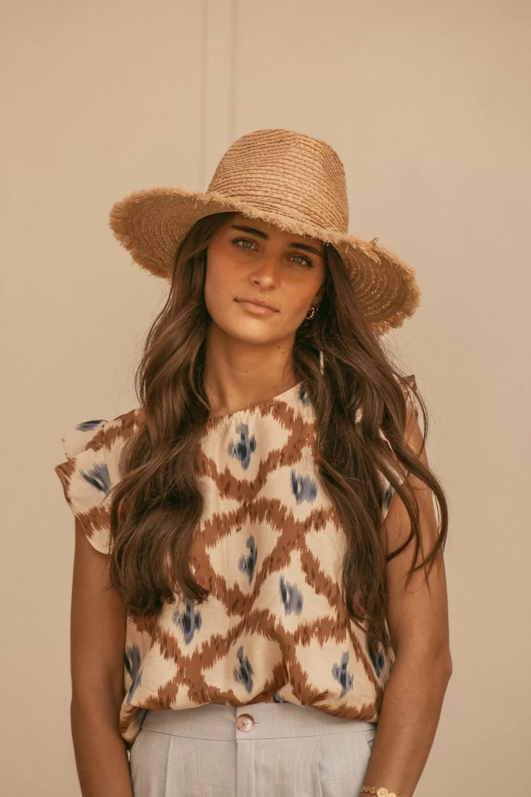 BLUSA BOA MARRÓN