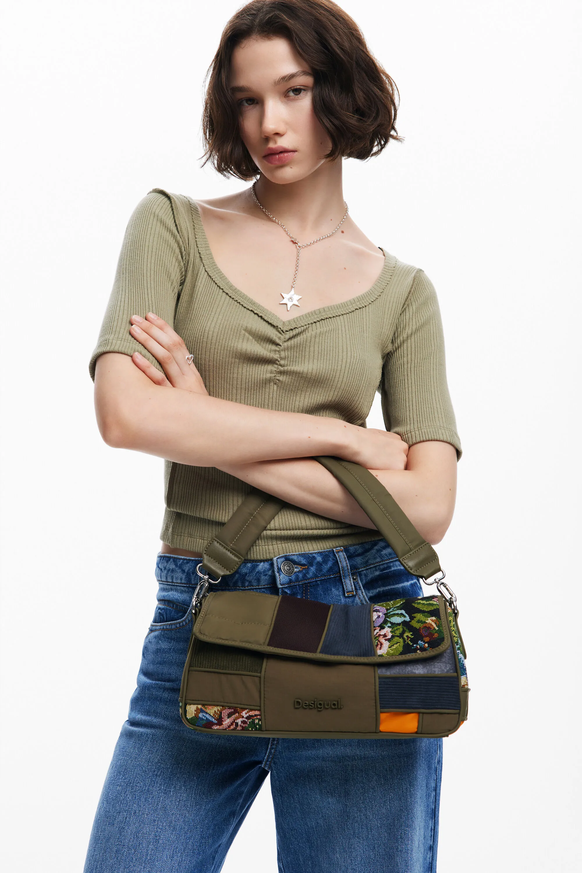 Bolso de mano patch