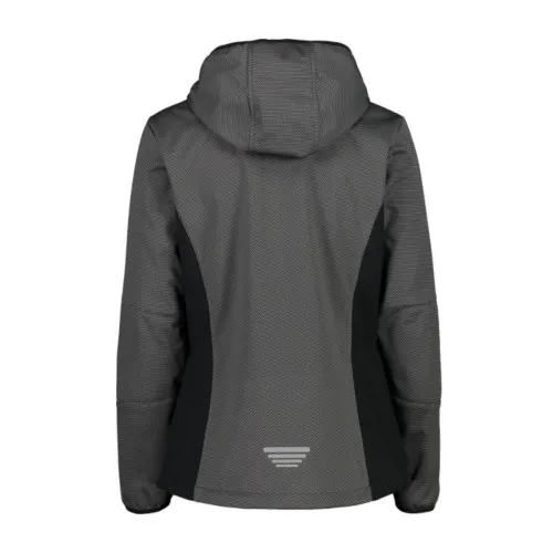 CMP Woman Jacket Fix Hood Titanio