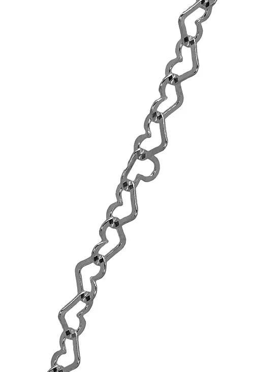Collar plata eslabones forma corazón precio outlet 126_COR100-50
