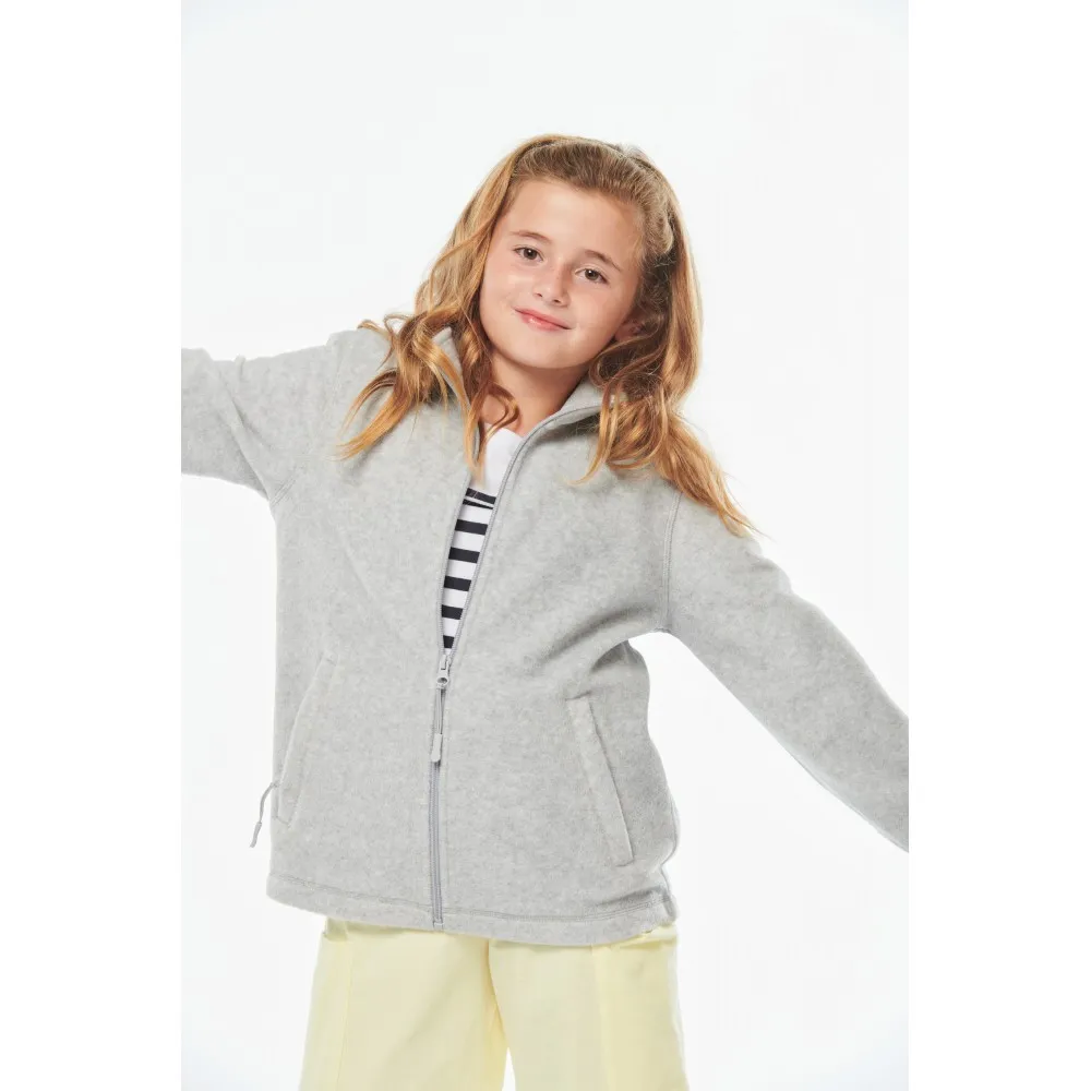 K920-CHAQUETA MICROPOLAR CON CREMALLERA NIÑOS
