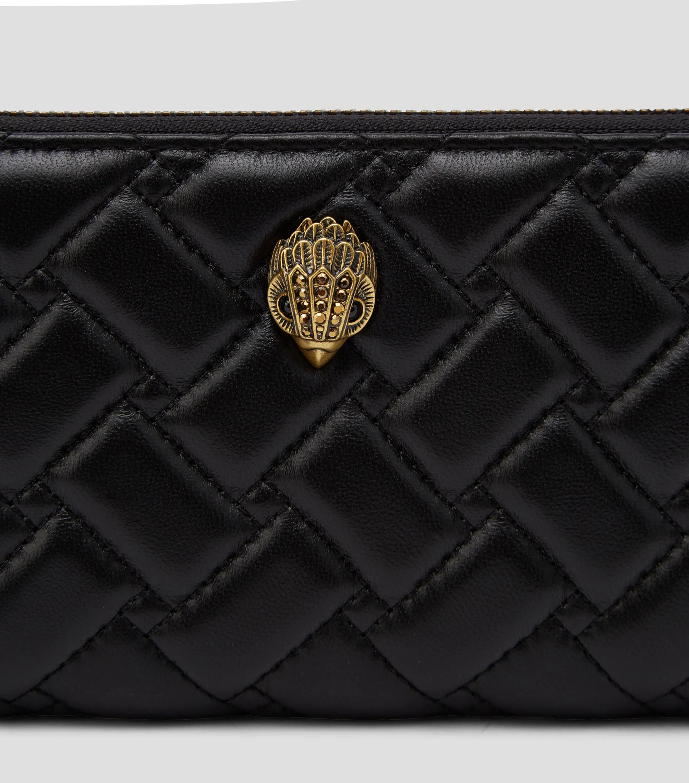 Kurt Geiger Cartera negra en piel capitonada Mujer