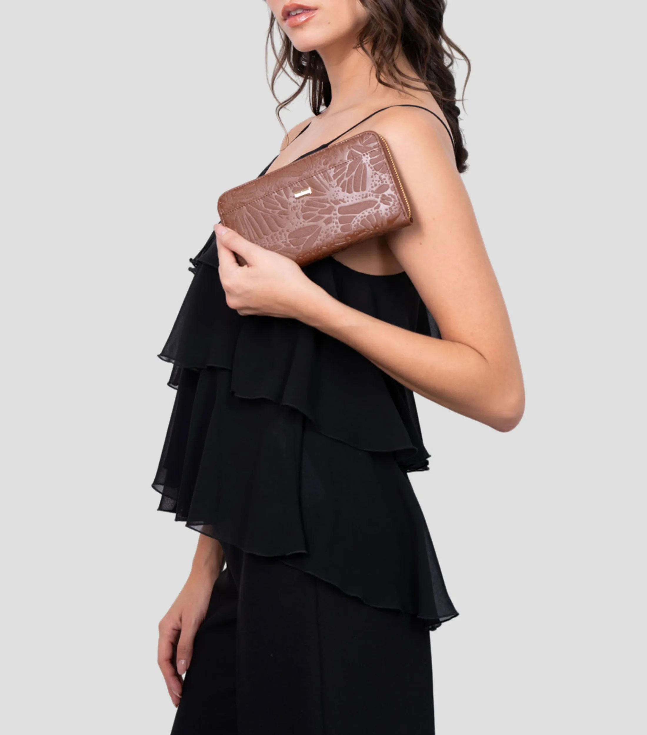 Pineda Covalin Cartera Mariposa café Mujer