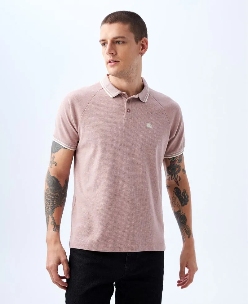 Polo con mini indio bordado para hombre