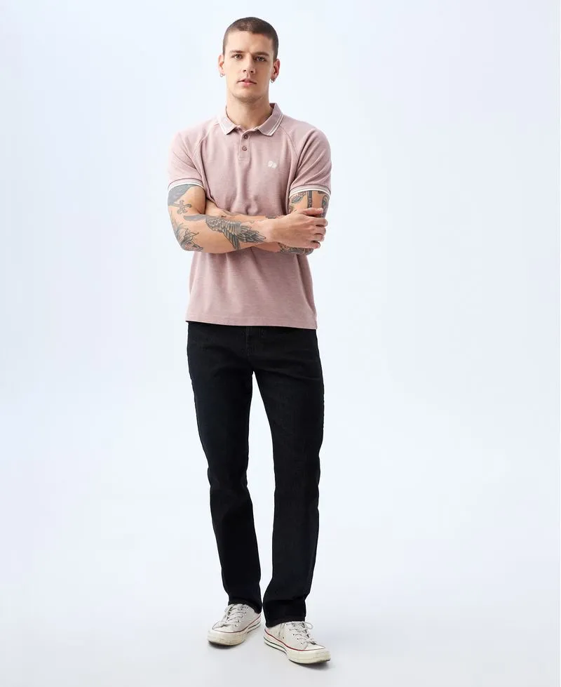 Polo con mini indio bordado para hombre
