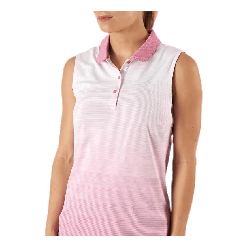 Puma Golf Ombre Sleeveless Polo Pink