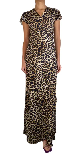 QÜINA Vestido Wrap Animal Print