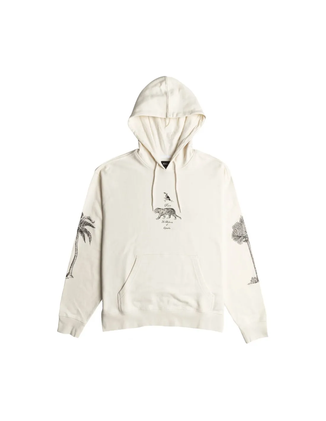 RVCA TIGER STYLE HOODIE SALT
