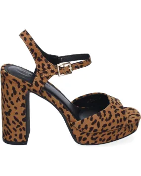 Sandalias PUNTOSALAO  de Mujer SANDALIAS DE VESTIR TACON COMODO PARA MUJER ESTAMPADO ANIMAL  VARIOS COLORES