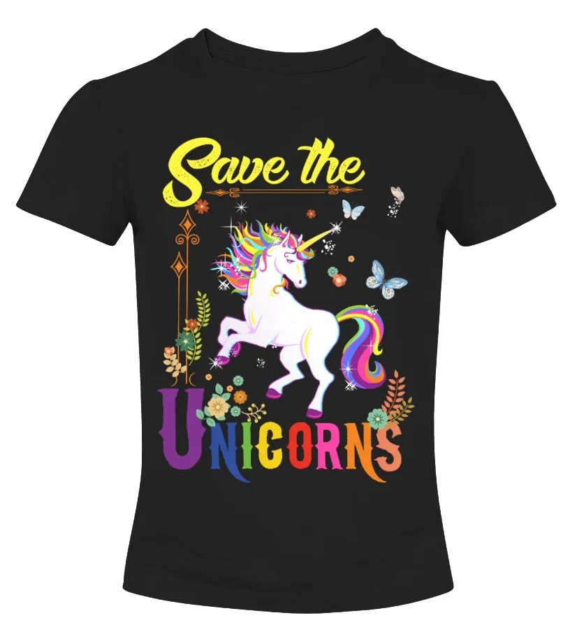 SAVE THE UNICORNS Camiseta cuello redondo Mujer