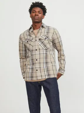 Sobrecamisa Corte comfort | Beige | Jack & Jones®