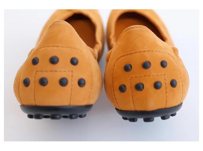 Tod's Bailarinas Flexi Sole de Ante Naranja de Tod’s 
