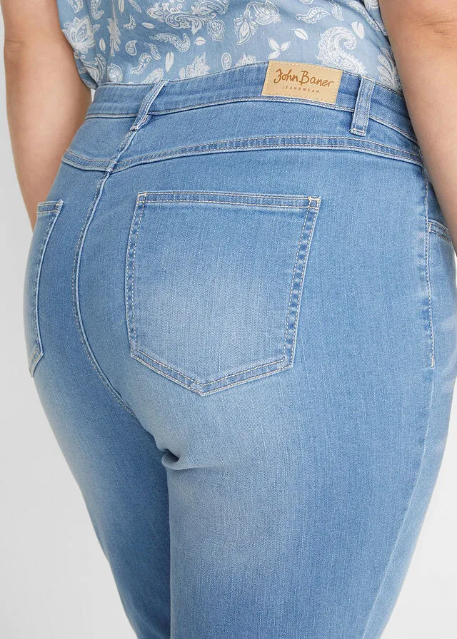 Vaqueros capri Azul desgastado
