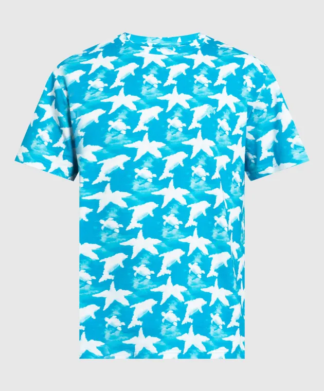 Vilebrequin Blue t-shirt Ted in print