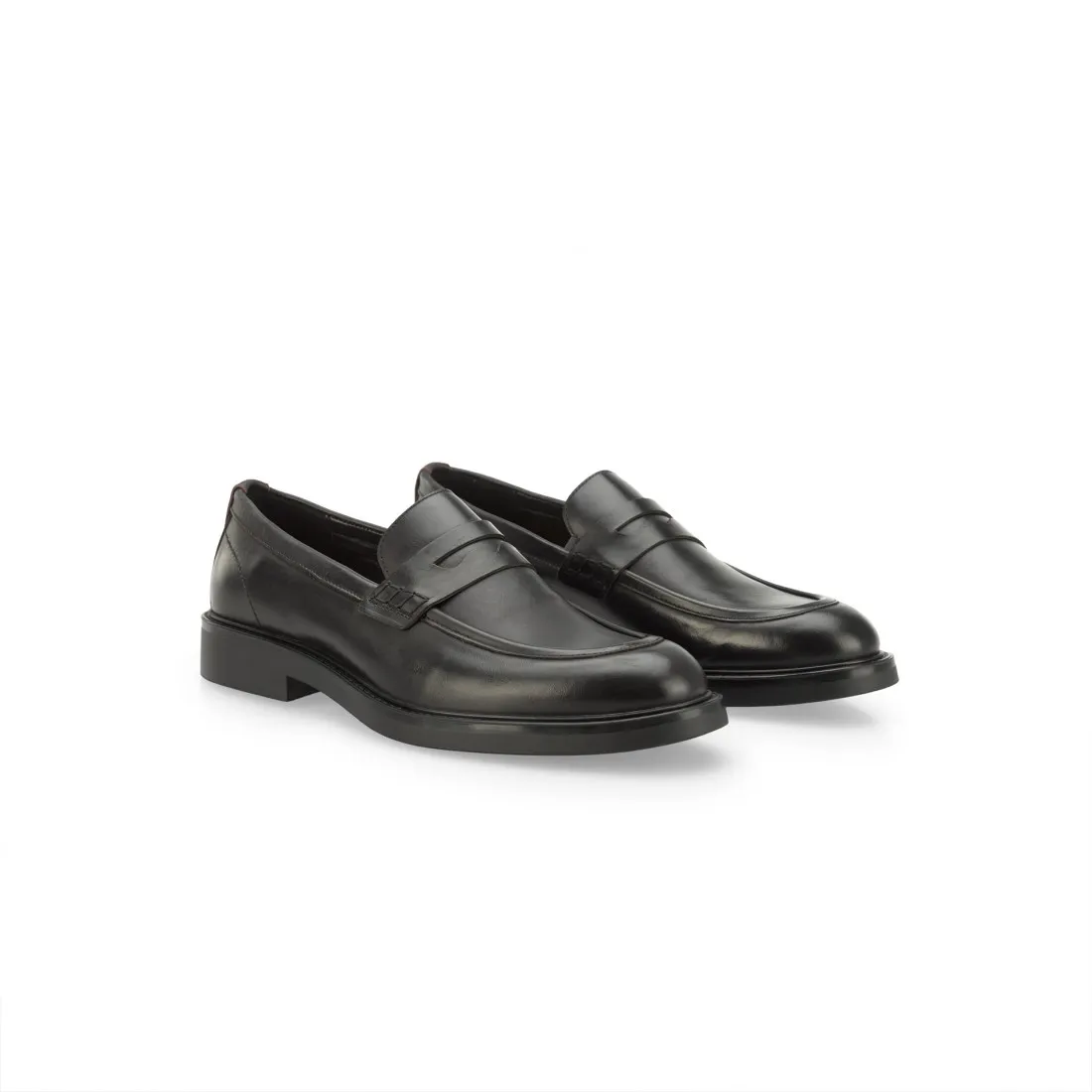 Zapatos Loafer en Cuero Para Hombre 12306 BLACK PINKA  AMBITIOUS